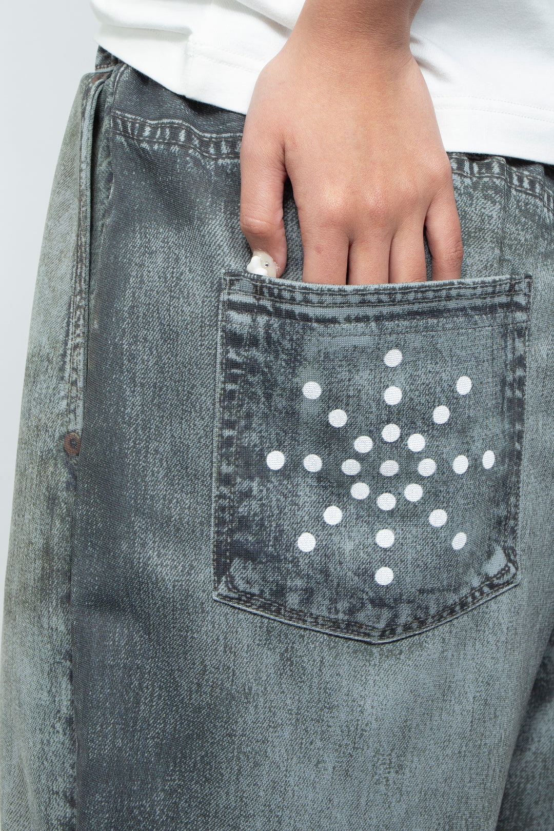 OVERSIZED TRACK PANTS GRAY