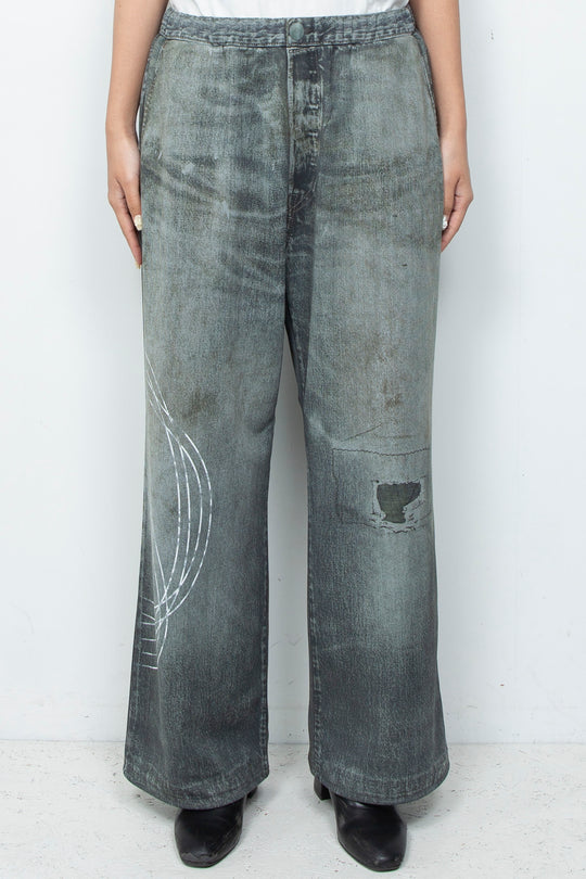 OVERSIZED TRACK PANTS GRAY