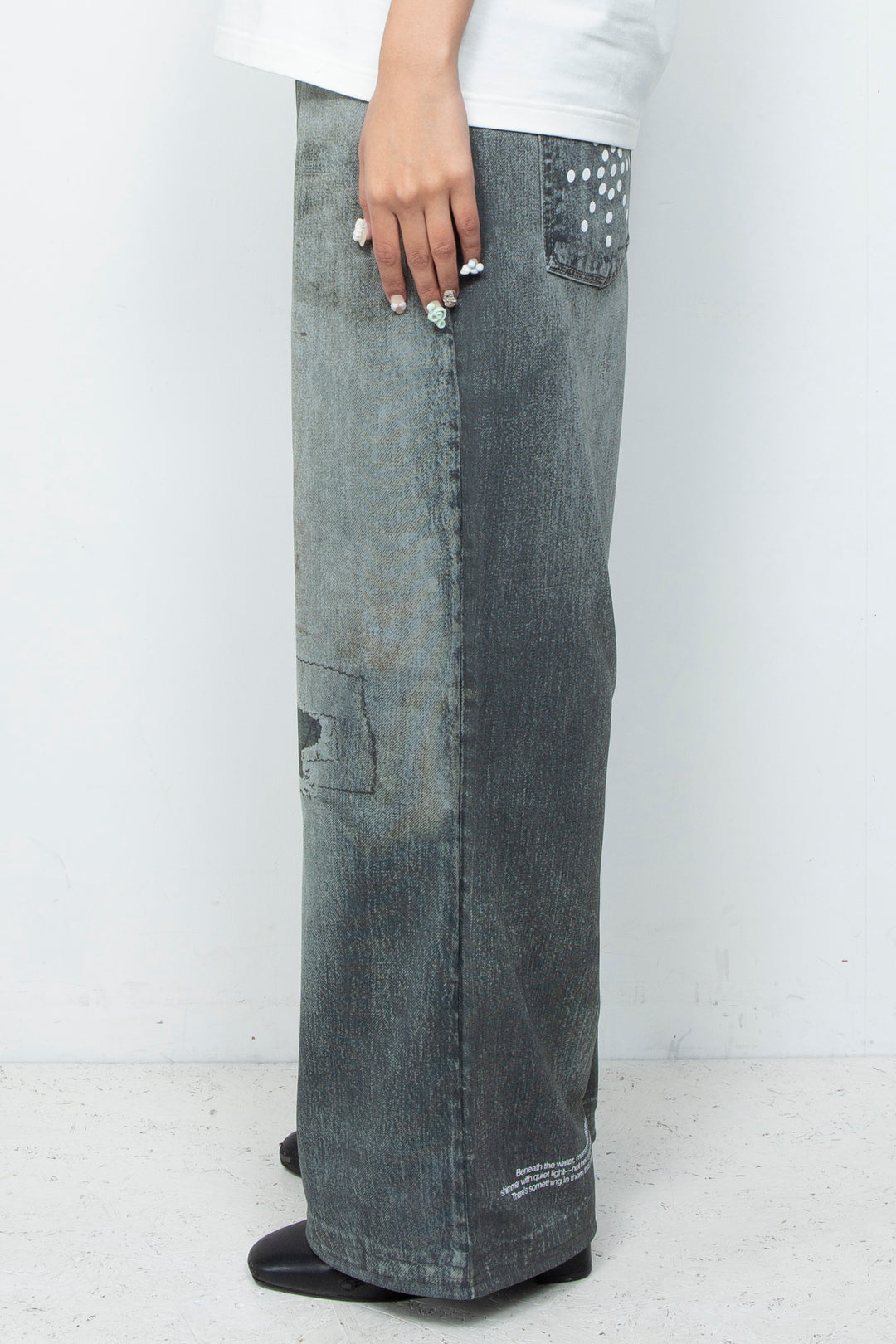 OVERSIZED TRACK PANTS GRAY