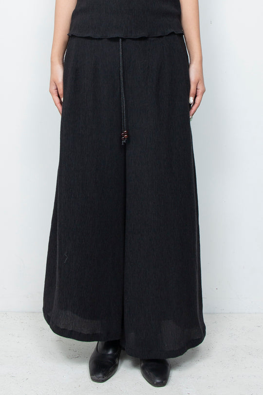 Ripple Wide Pants Black