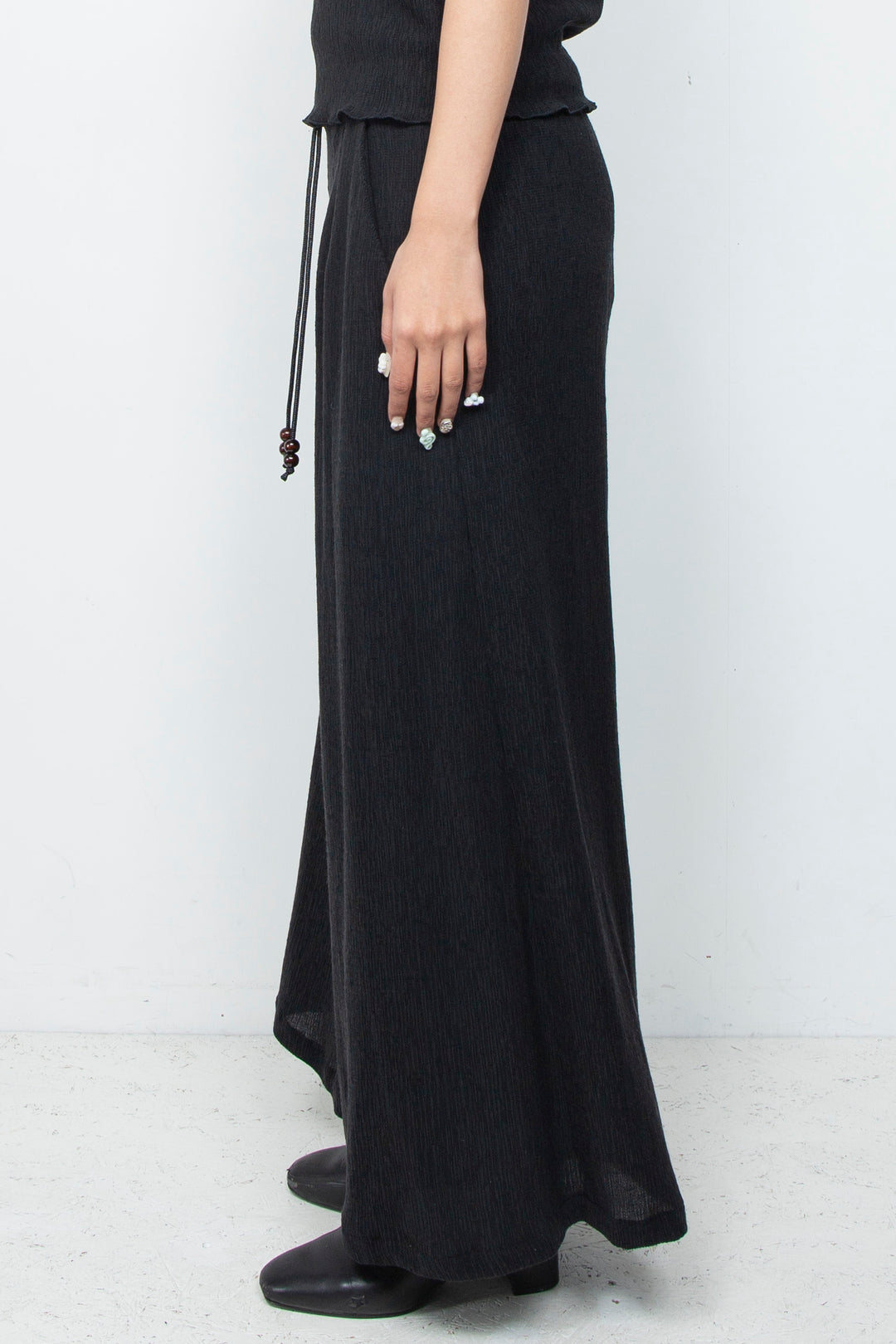 Ripple Wide Pants Black