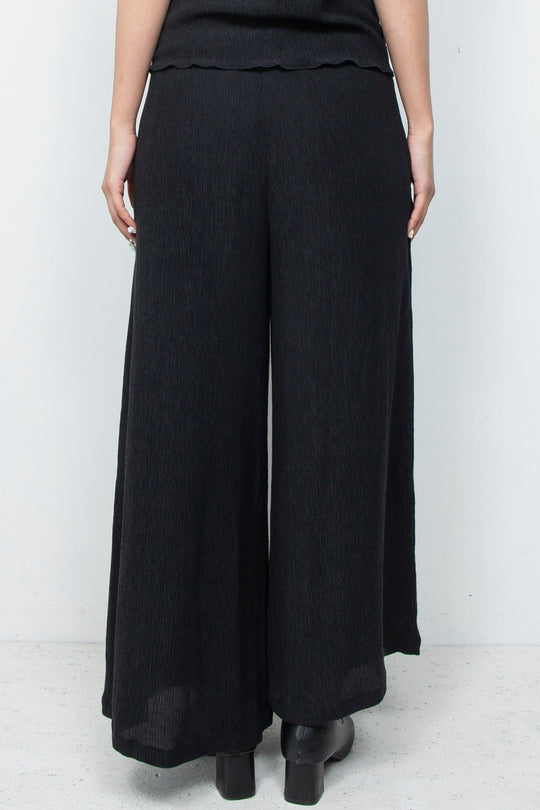Ripple Wide Pants Black