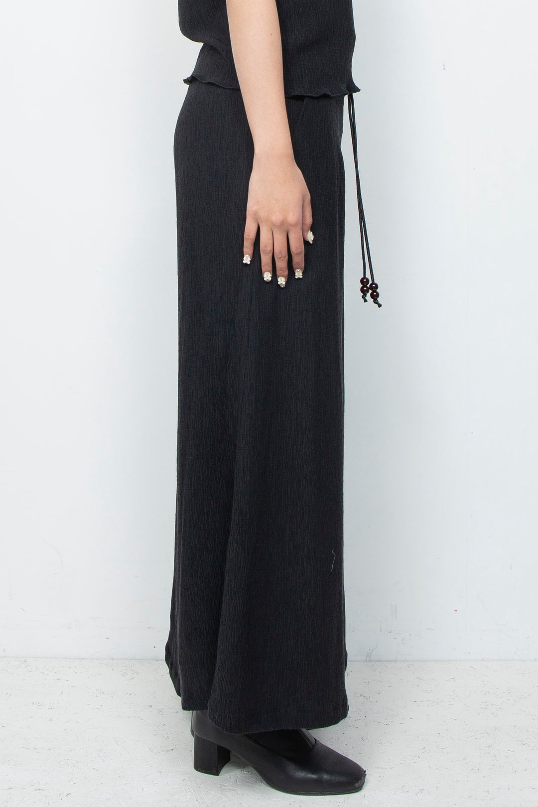 Ripple Wide Pants Black