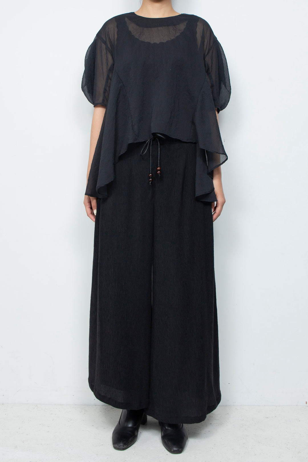 Airy Bloom Blouse Kinari Black