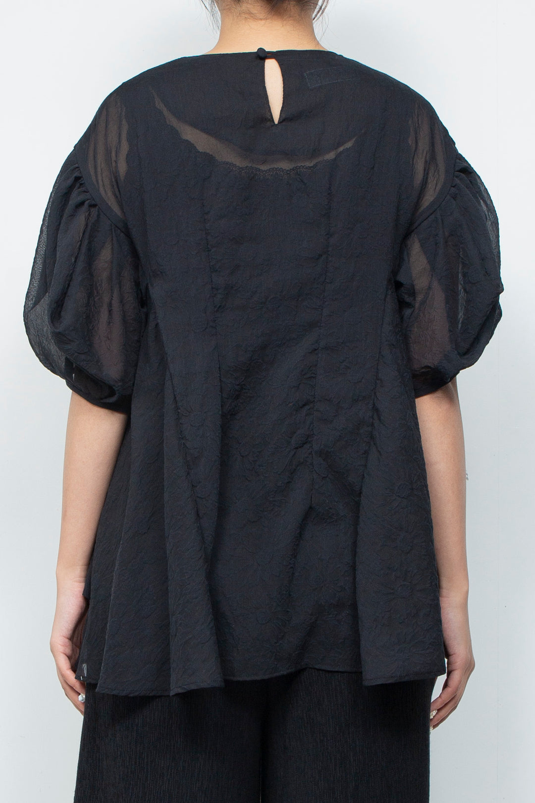 Airy Bloom Blouse Kinari Black