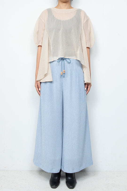 Airy Bloom Blouse Kinari Beige