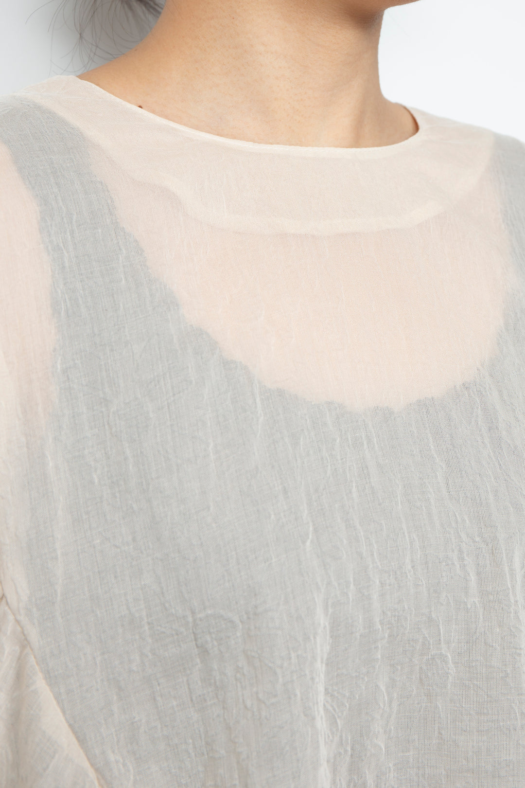 Airy Bloom Blouse Kinari Beige