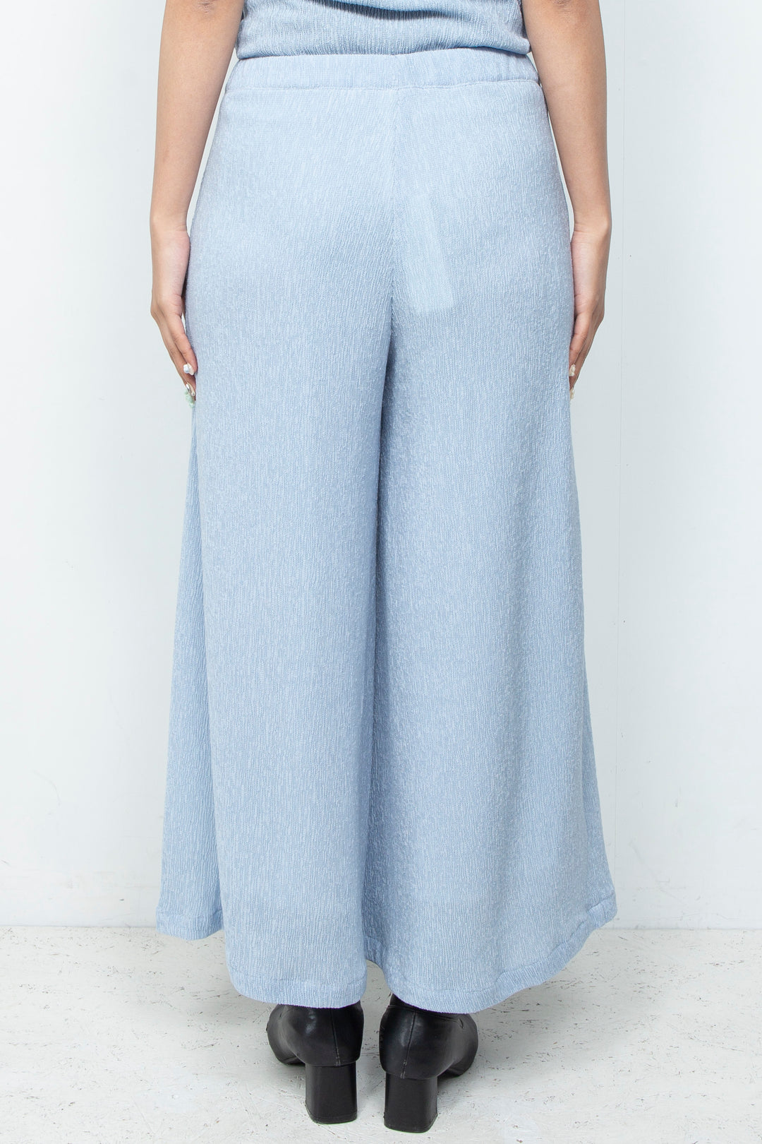 Ripple Wide Pants Mist Blue