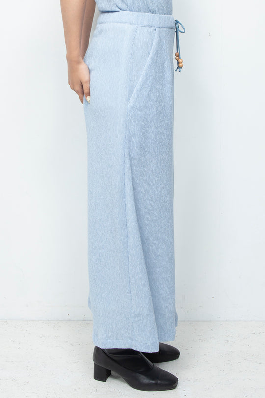 Ripple Wide Pants Mist Blue