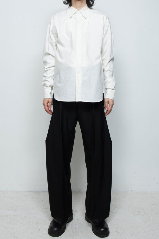 WOOL 3D SHAPE COCOON PANTS