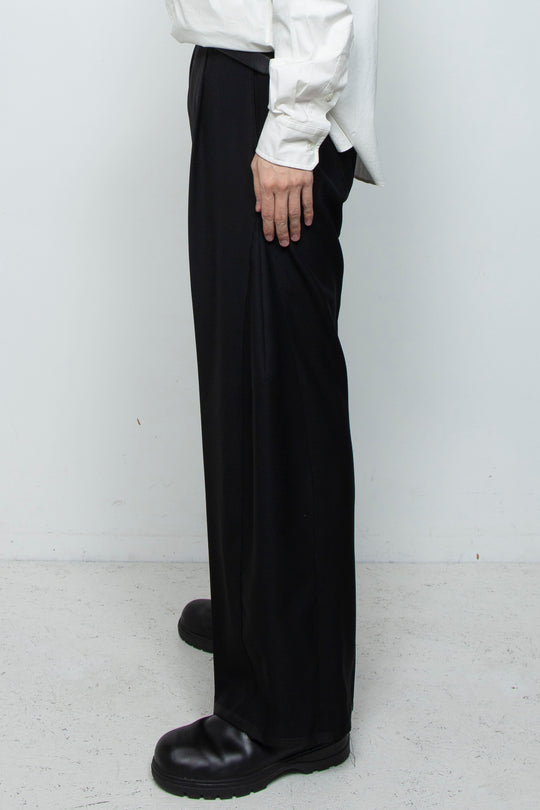 WOOL 3D SHAPE COCOON PANTS