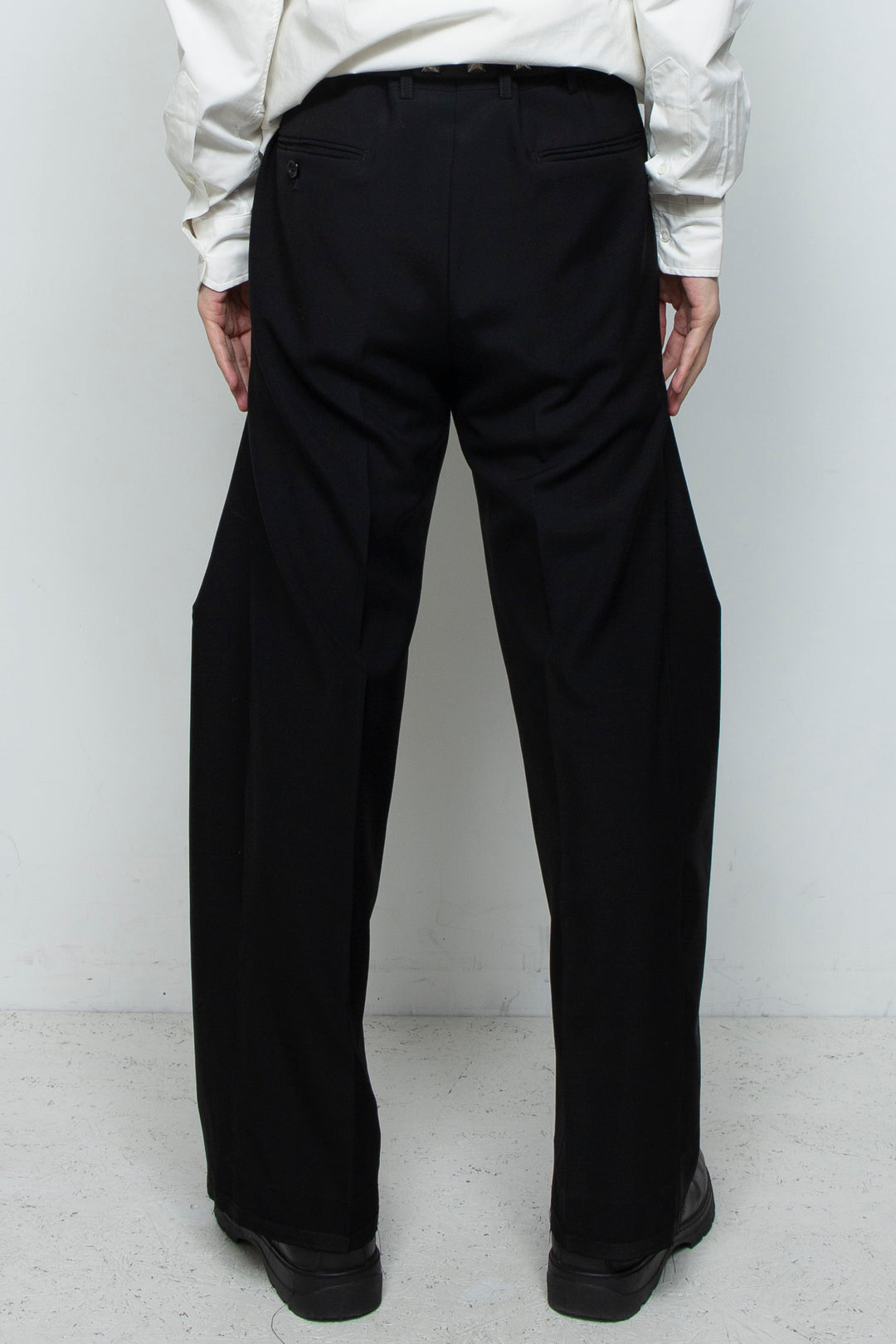 WOOL 3D SHAPE COCOON PANTS