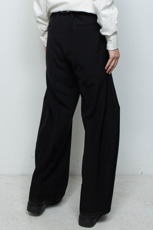 WOOL 3D SHAPE COCOON PANTS