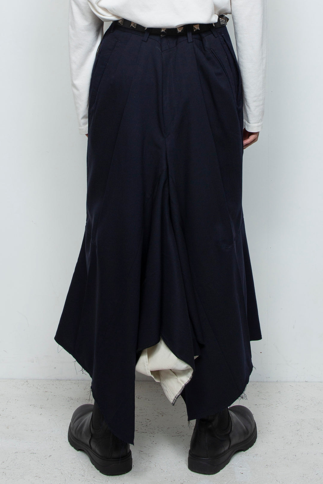 SAILOR WOOL DOUBLE SKIRT