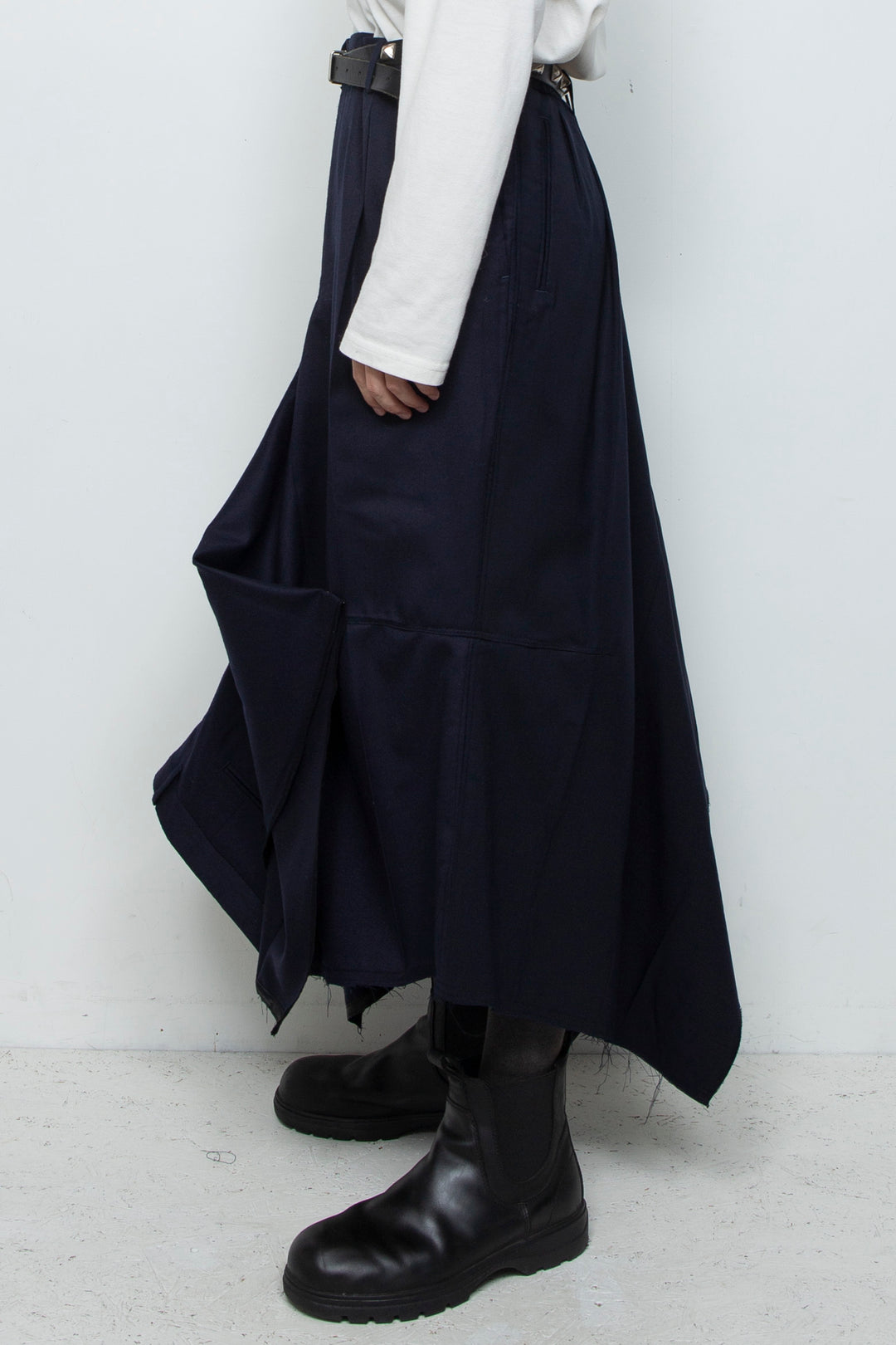 SAILOR WOOL DOUBLE SKIRT