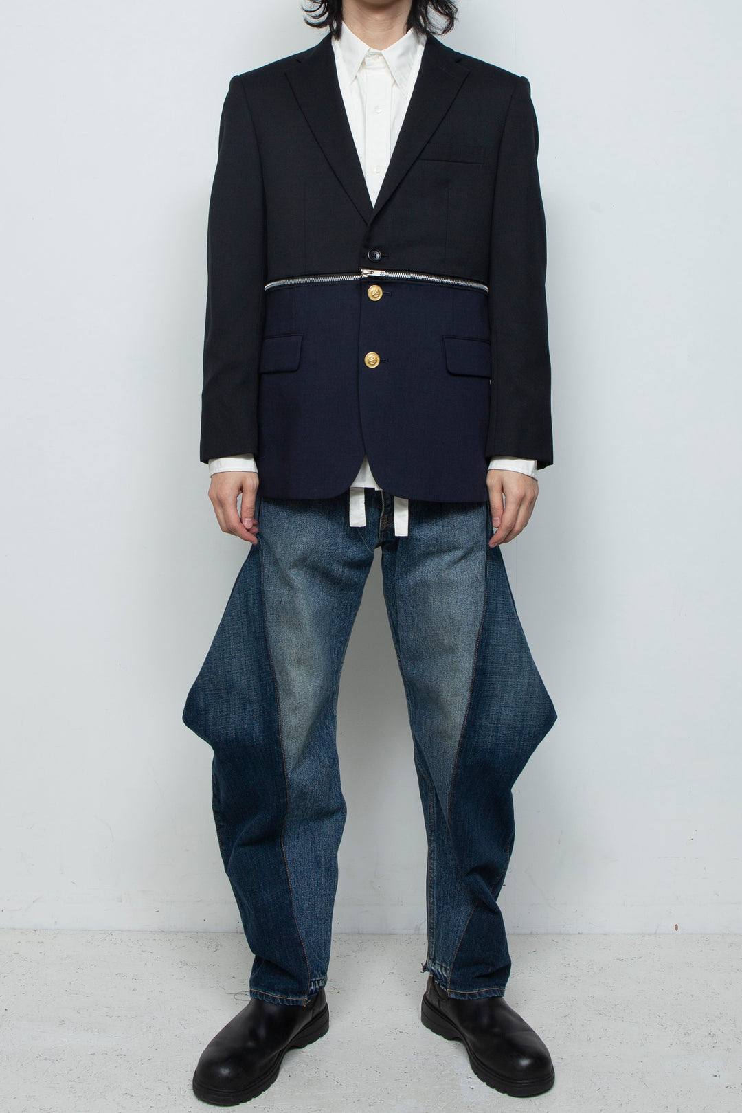 WAIST ZIP TAILORED JACKET