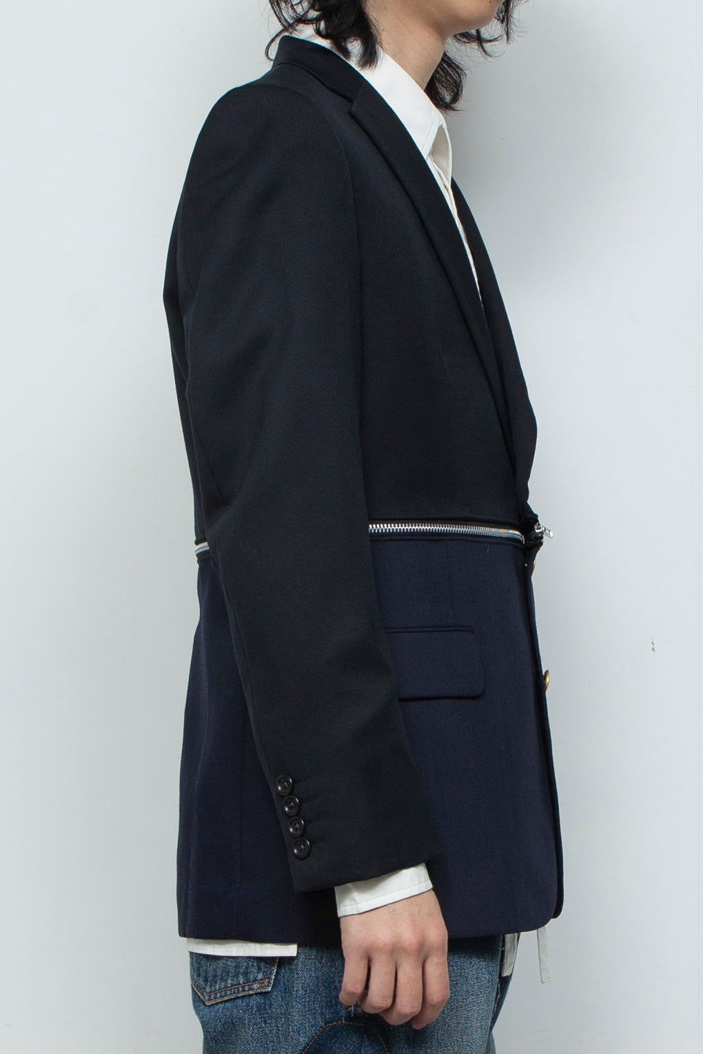 WAIST ZIP TAILORED JACKET