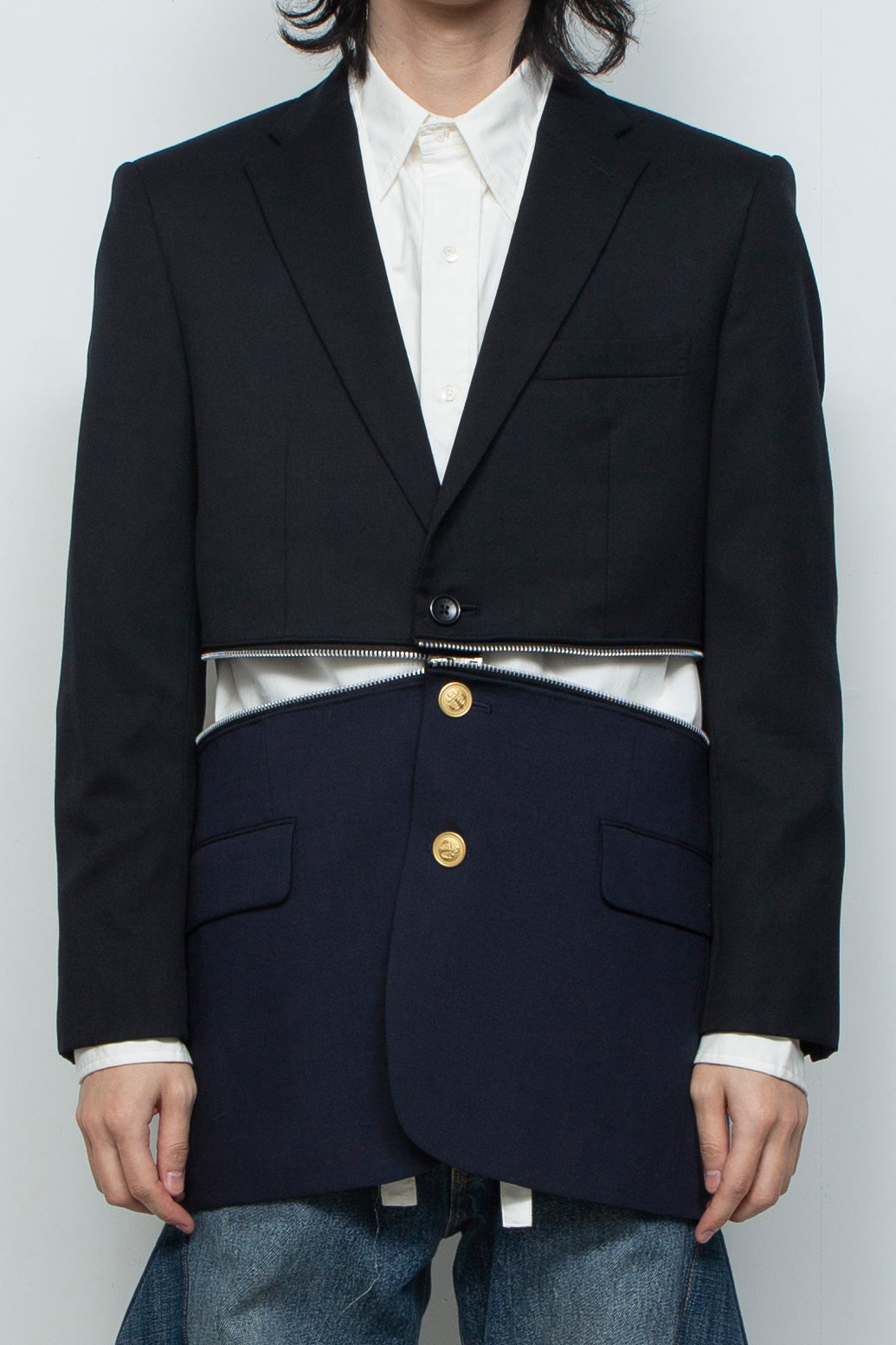 WAIST ZIP TAILORED JACKET