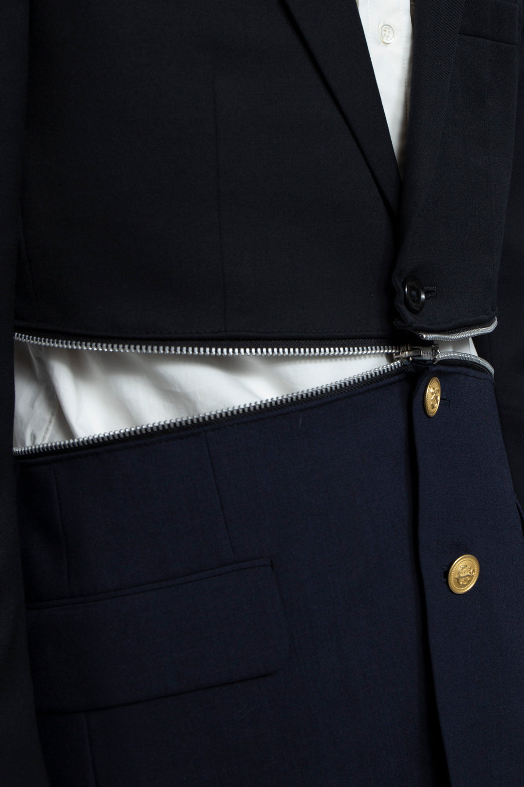 WAIST ZIP TAILORED JACKET