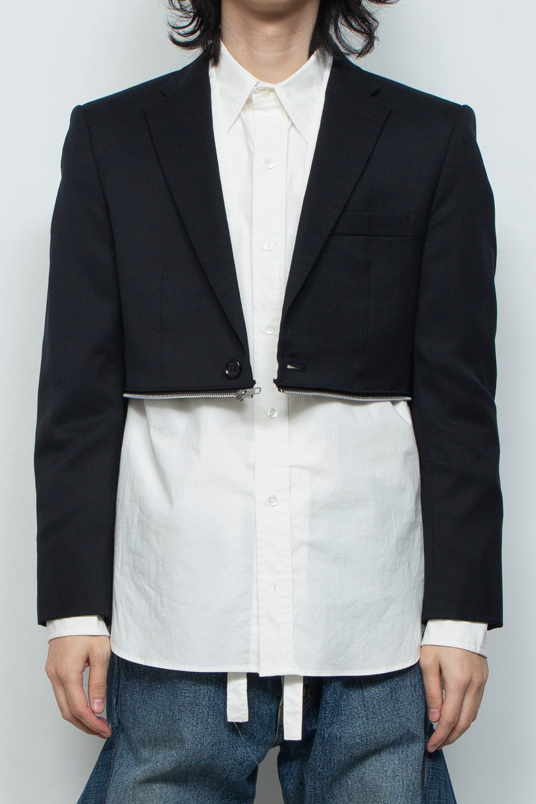 WAIST ZIP TAILORED JACKET