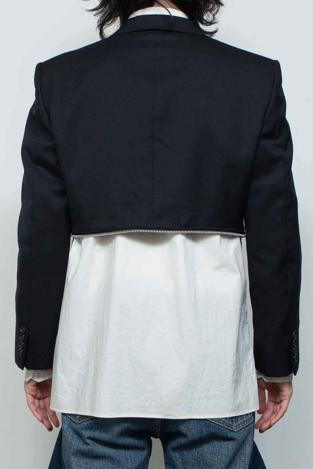 WAIST ZIP TAILORED JACKET