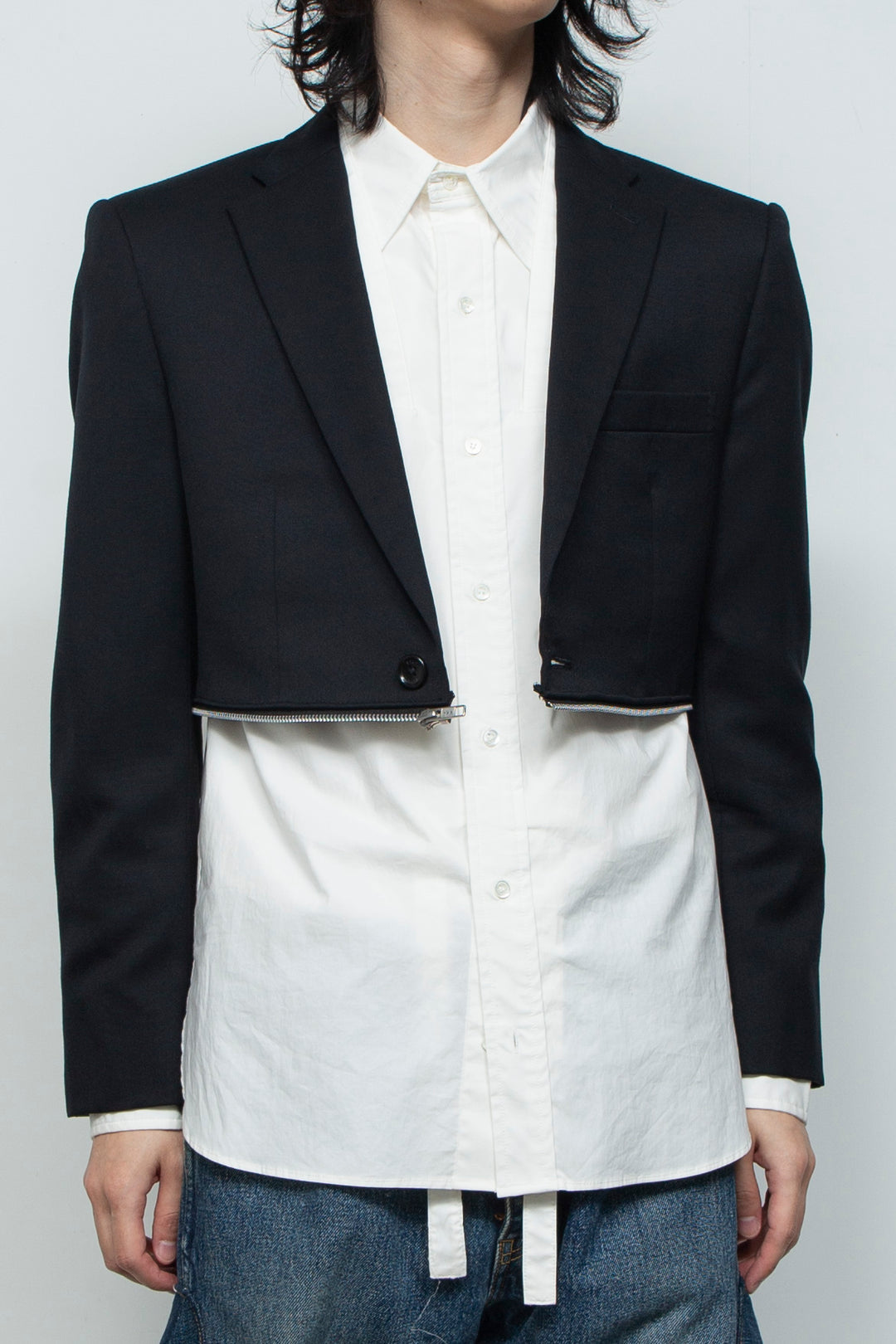 WAIST ZIP TAILORED JACKET