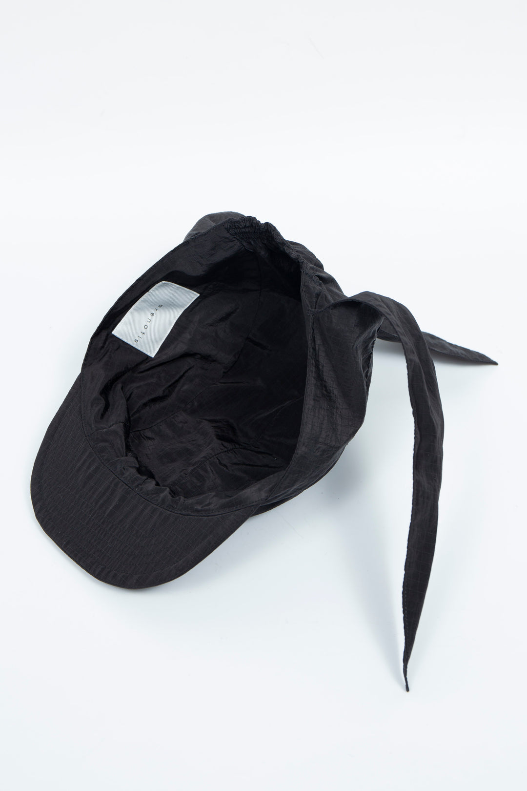 Water-Repellent Mini Ripstop Adjustable Cap Black