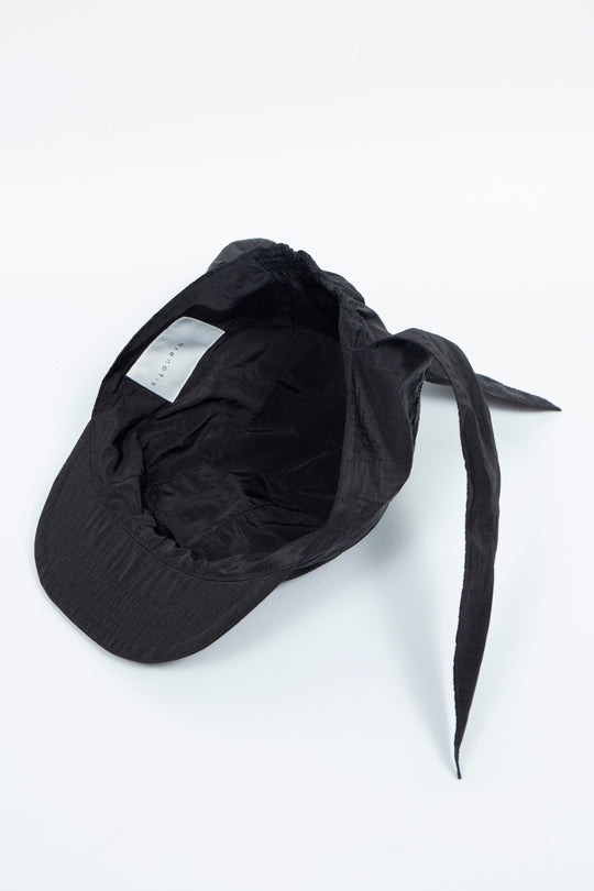 Water-Repellent Mini Ripstop Adjustable Cap Black