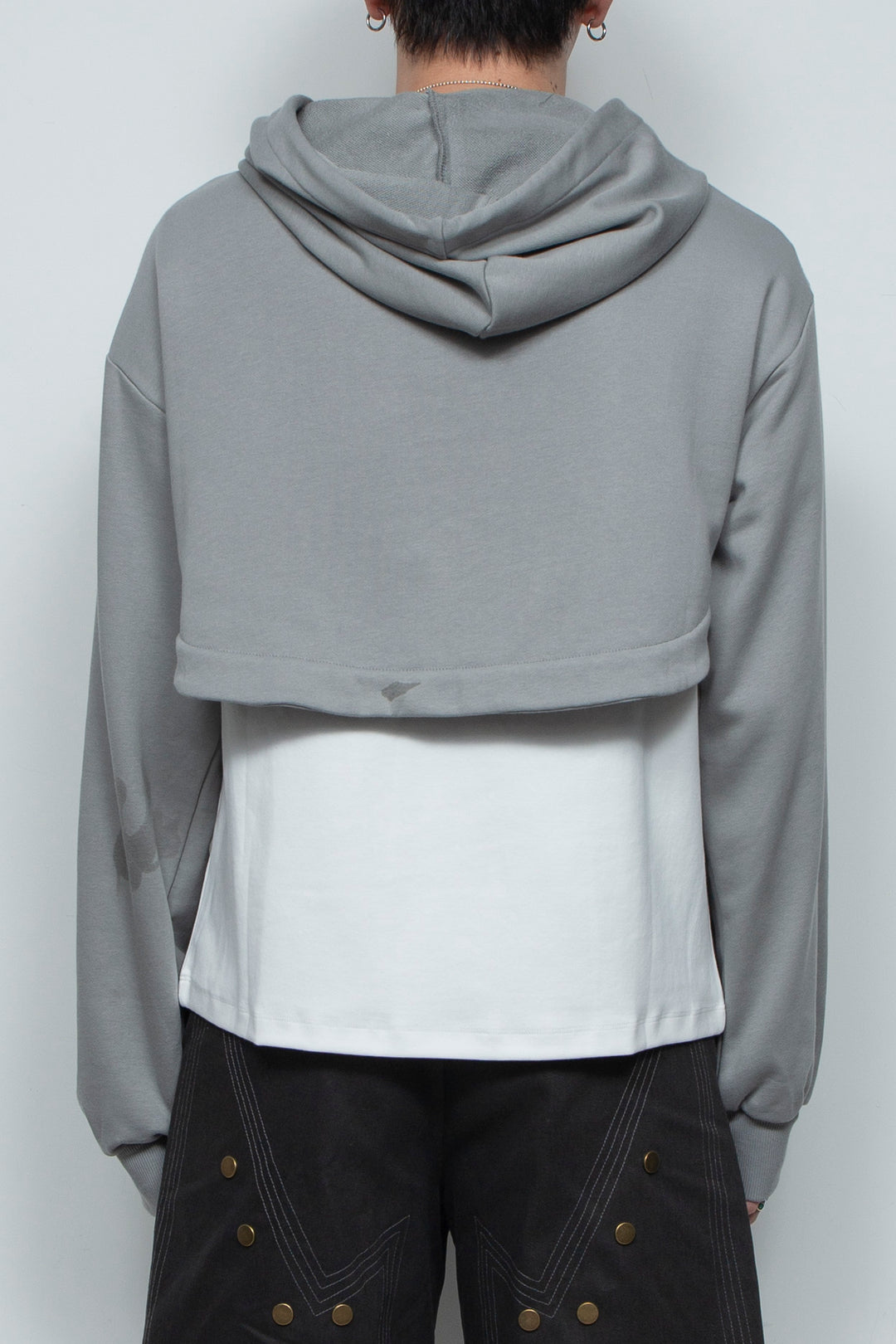 Zippered hooded sweatshirt