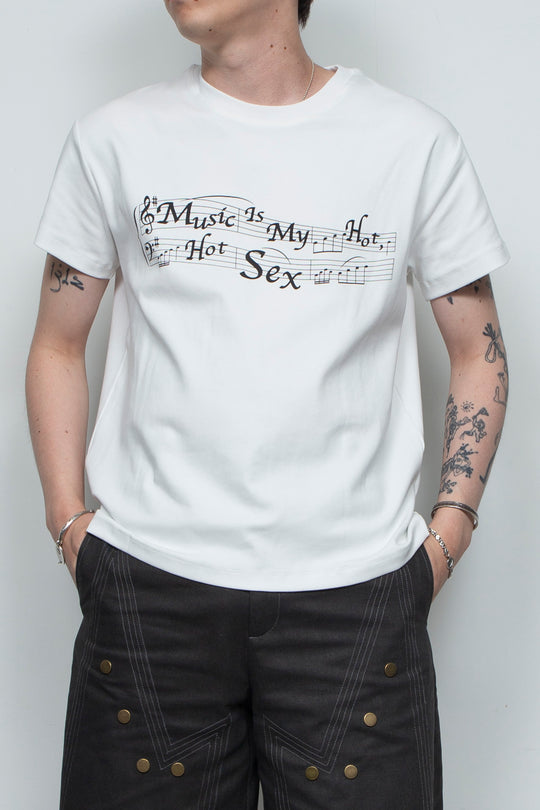 love music T-shirt WHITE