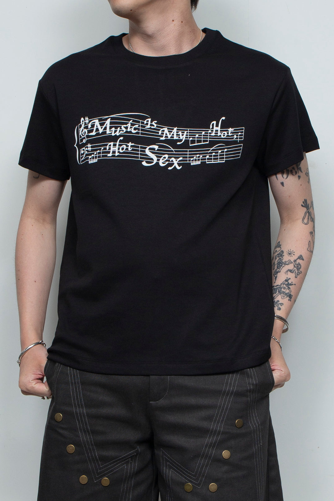love music T-shirt BLACK