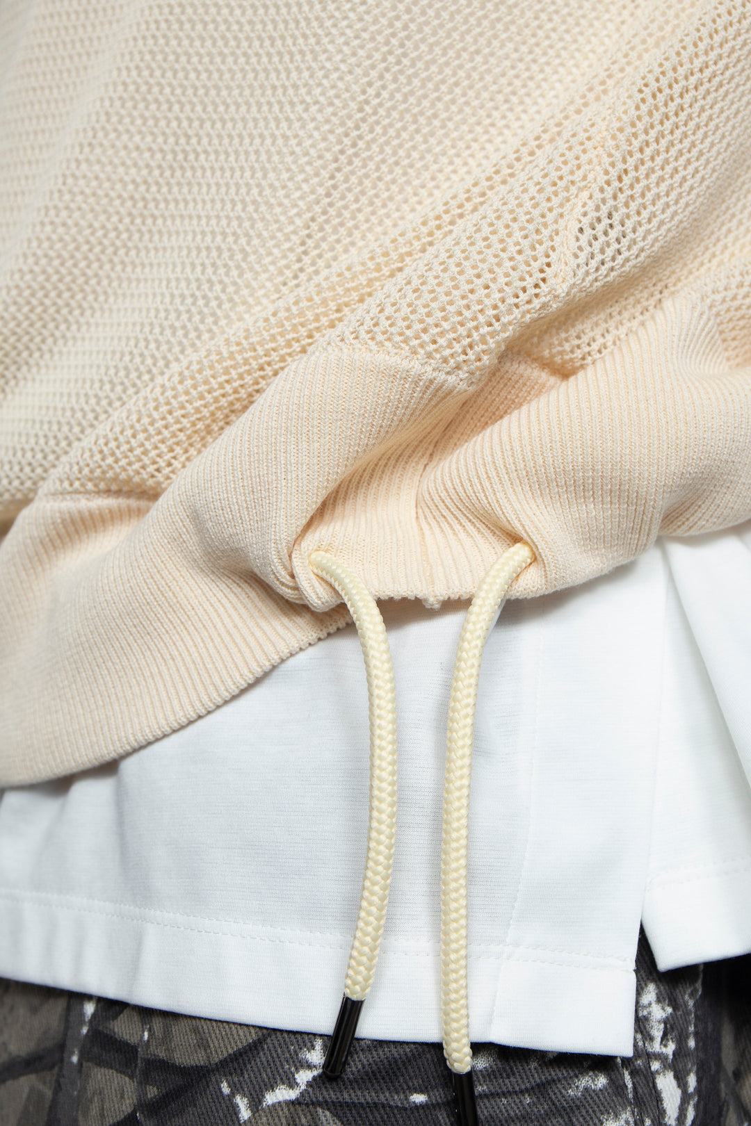 Hand-Embroidered Yomogi Cotton Cowgirl Knit Polo IVORY
