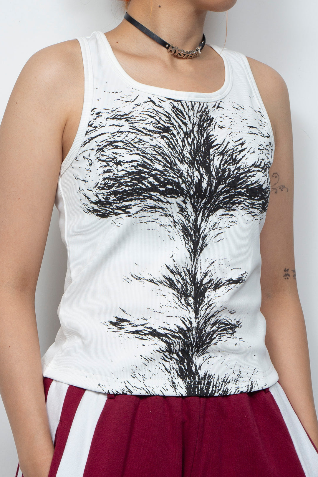Interesting printed vest