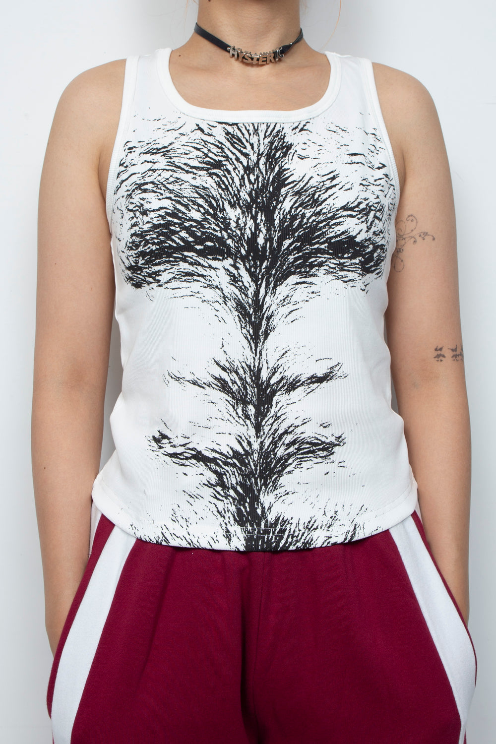 Interesting printed vest