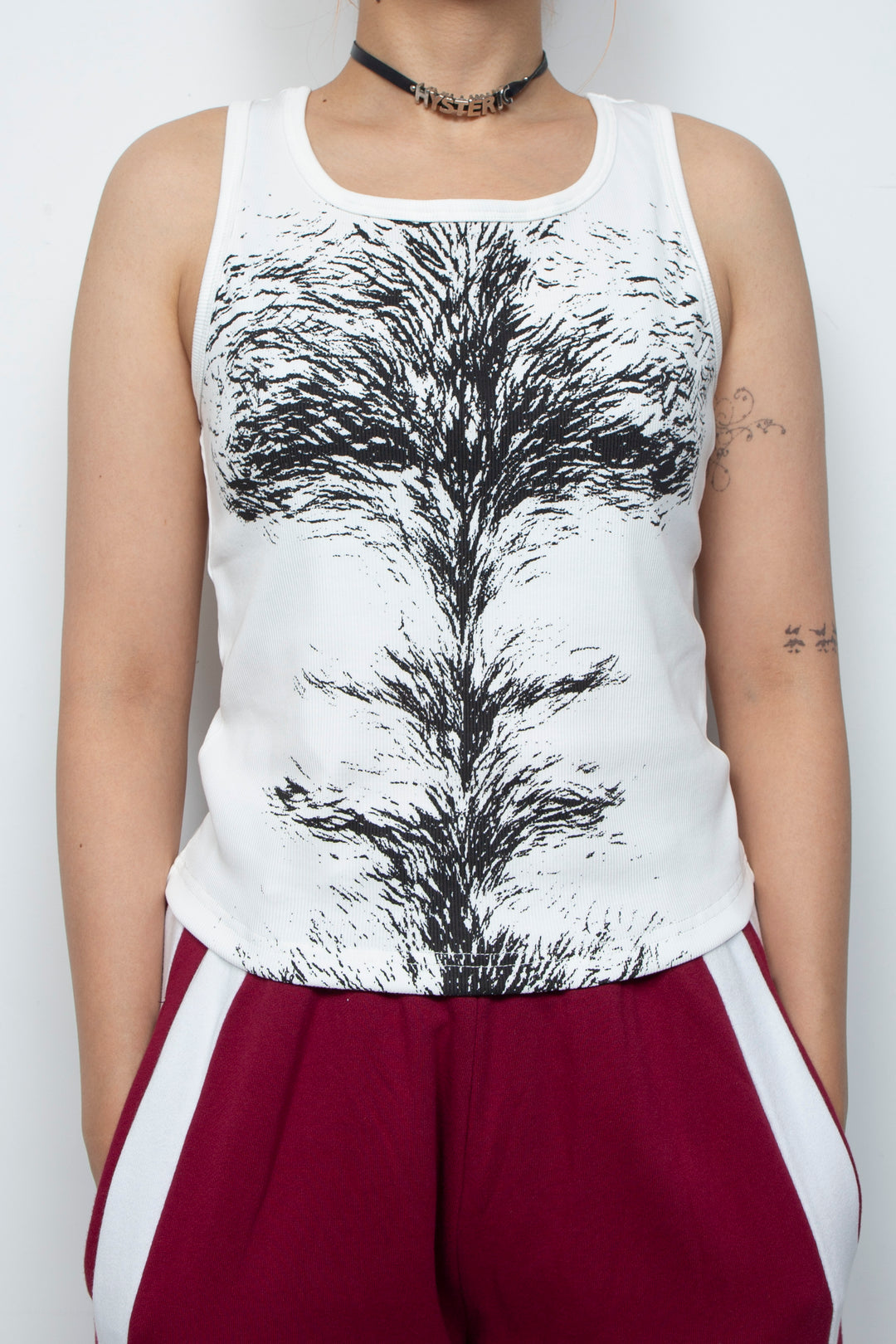 Interesting printed vest