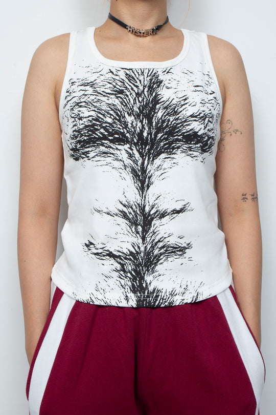 Interesting printed vest