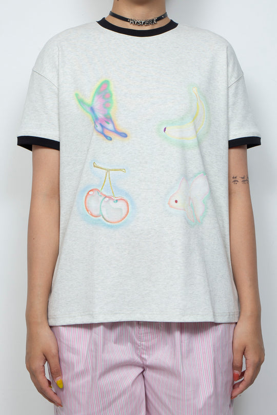Printed loose T-shirt