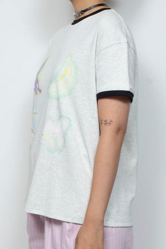 Printed loose T-shirt