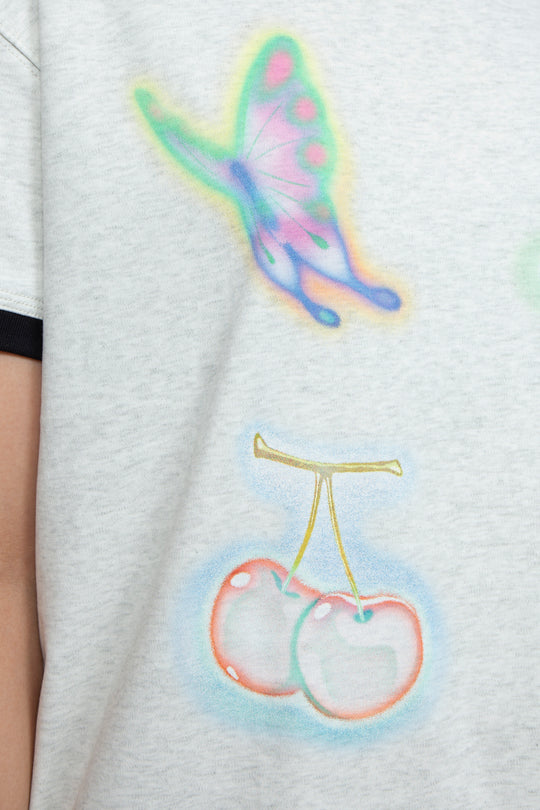 Printed loose T-shirt
