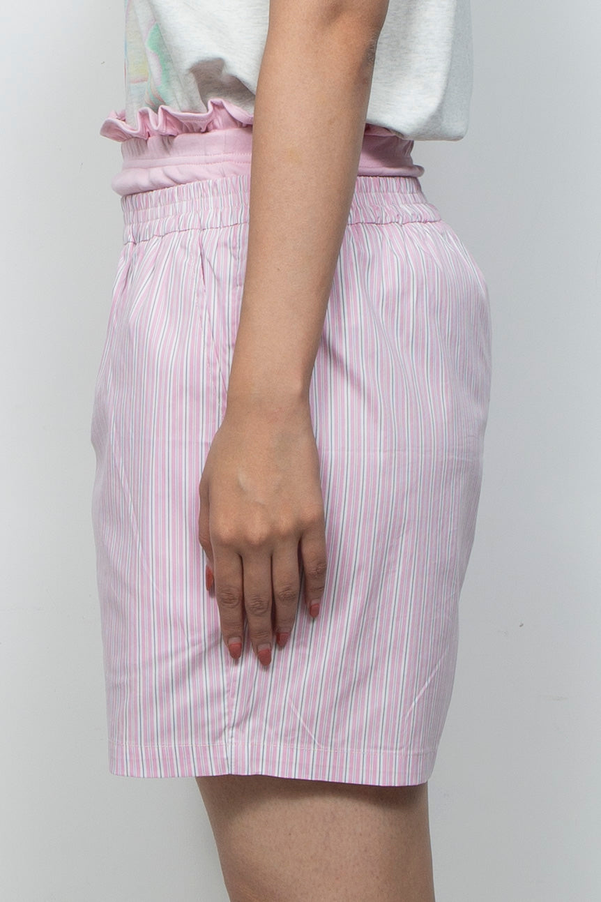 Ruffled double-layer Aro pants Pink