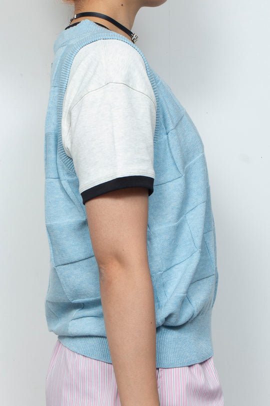 Lace knitted vest