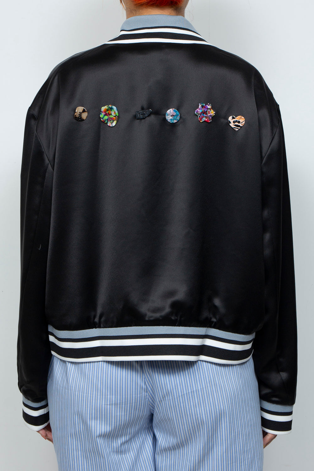 Threaded silk jacket
