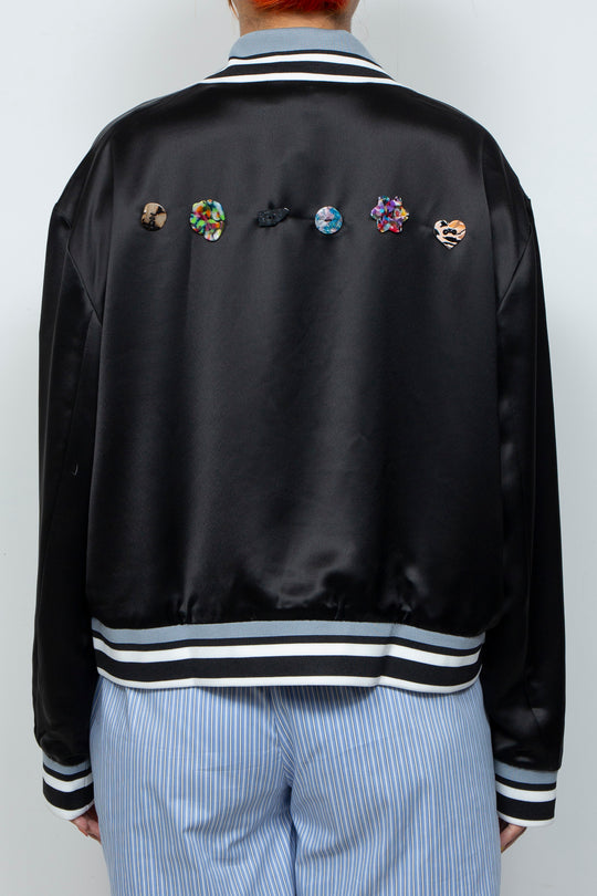 Threaded silk jacket
