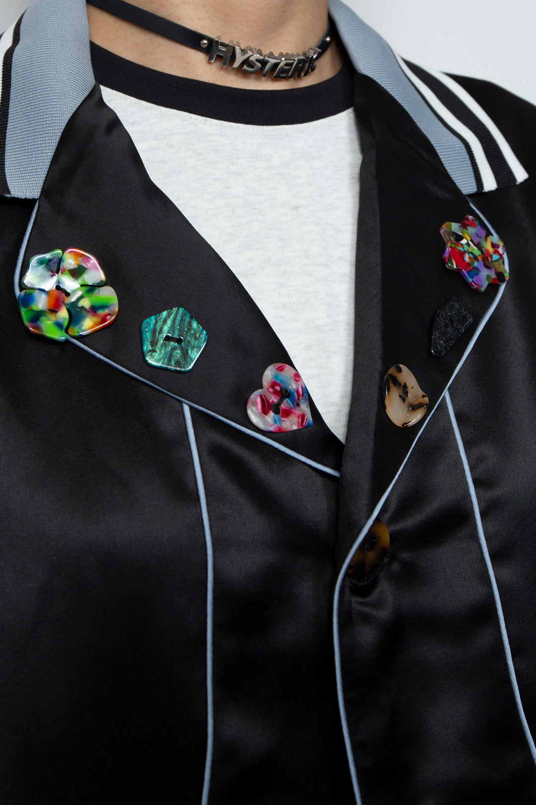 Threaded silk jacket
