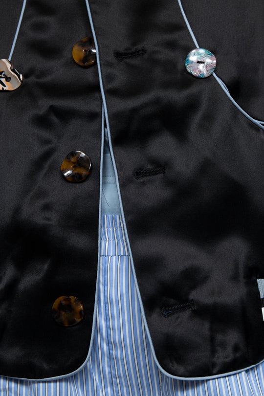 Threaded silk jacket