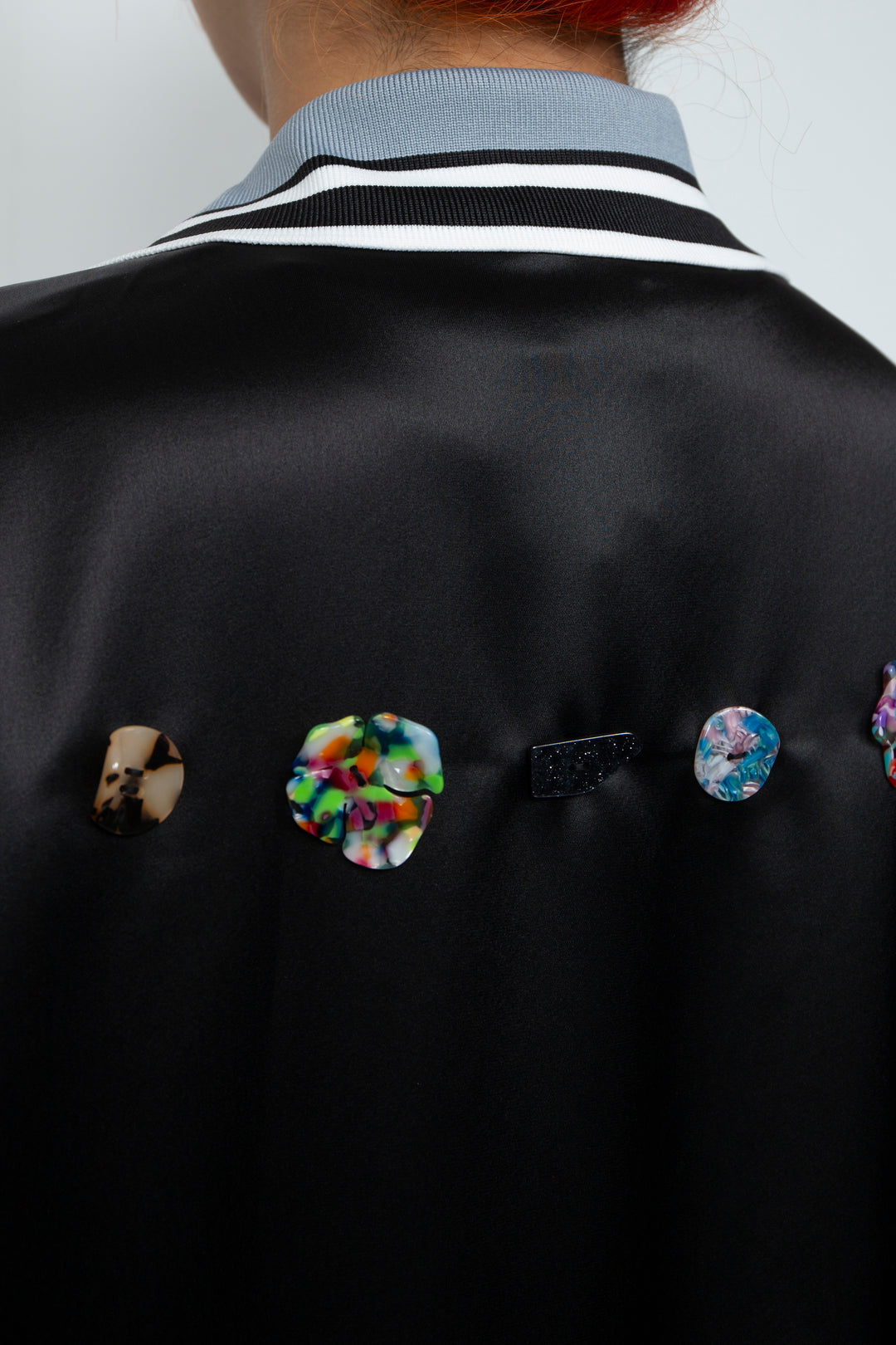 Threaded silk jacket