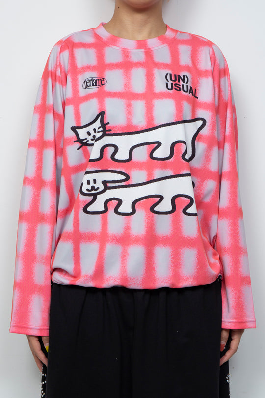 (UN) USUAL L/S JERSEY PINK