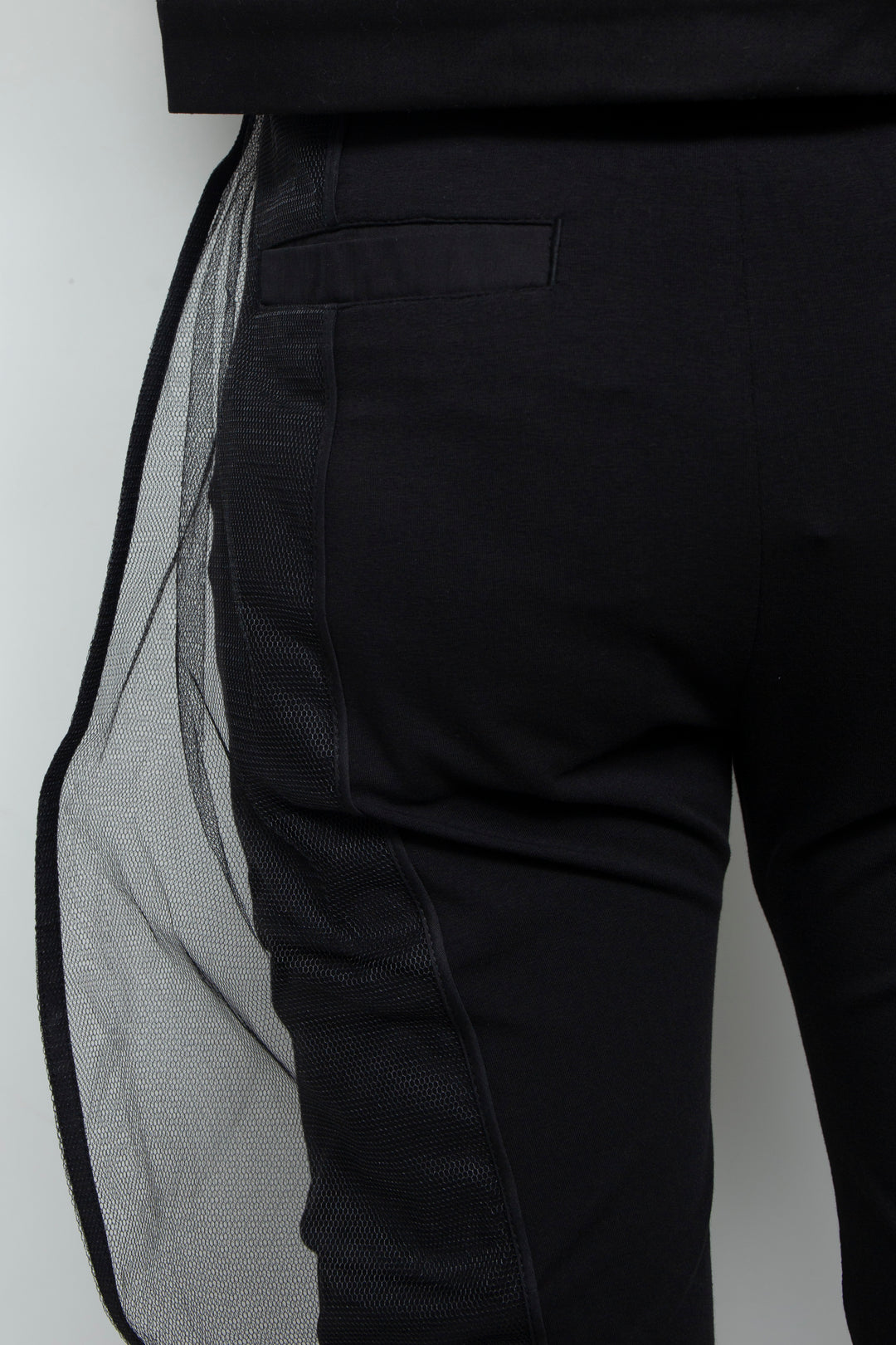 ETHER CAPRI ORGANZA-JERSEY BLEND PANTS