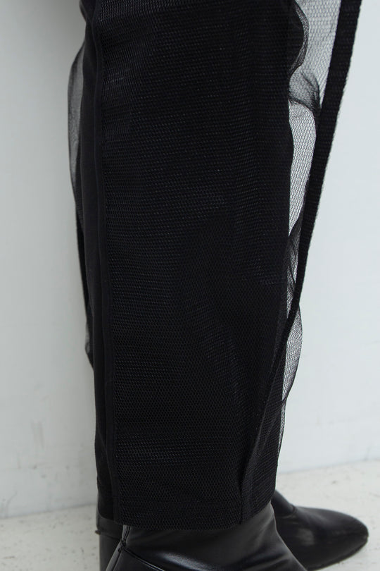 ETHER CAPRI ORGANZA-JERSEY BLEND PANTS