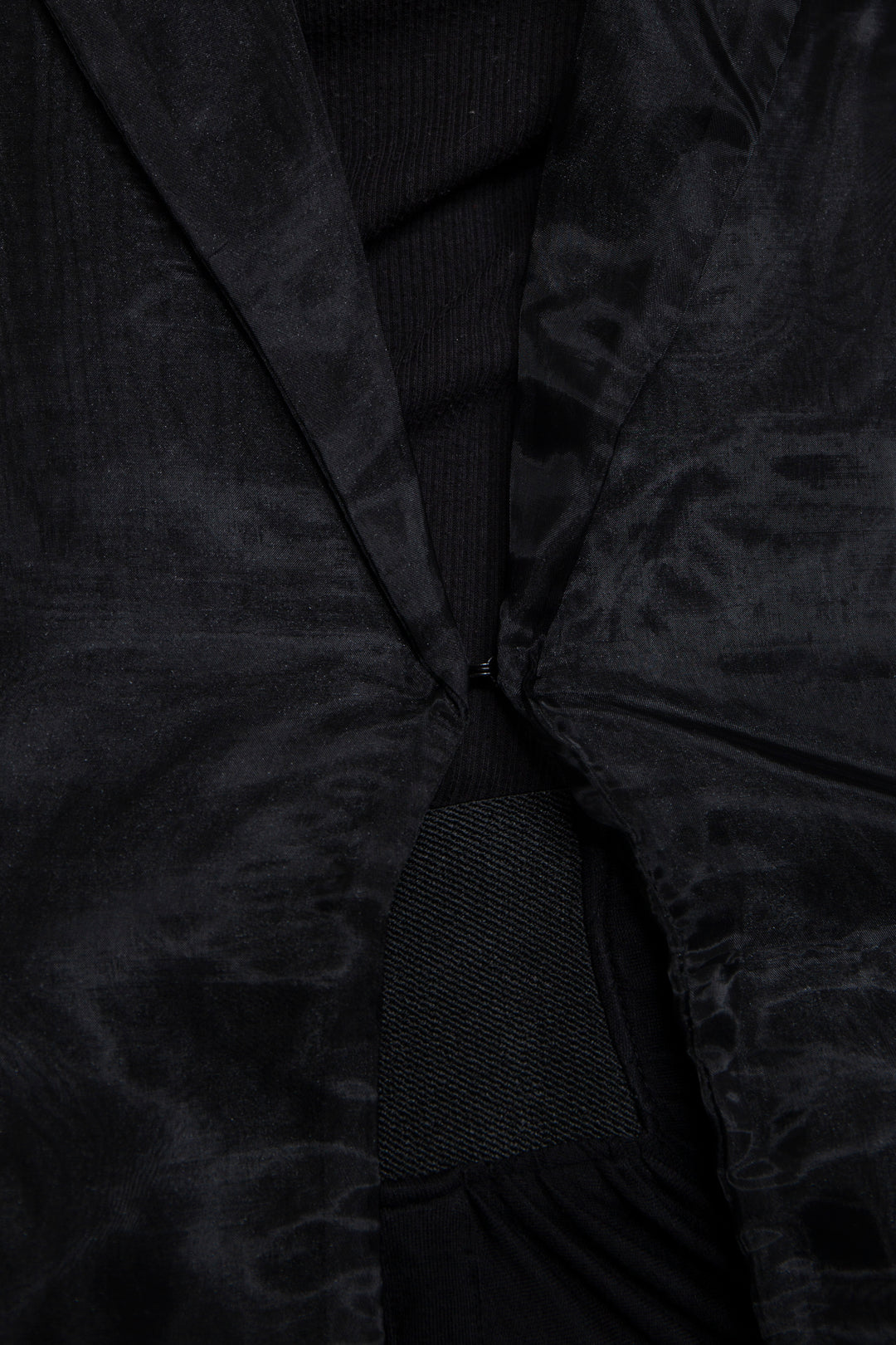 ETHER BLACK ORGANZA BLAZER